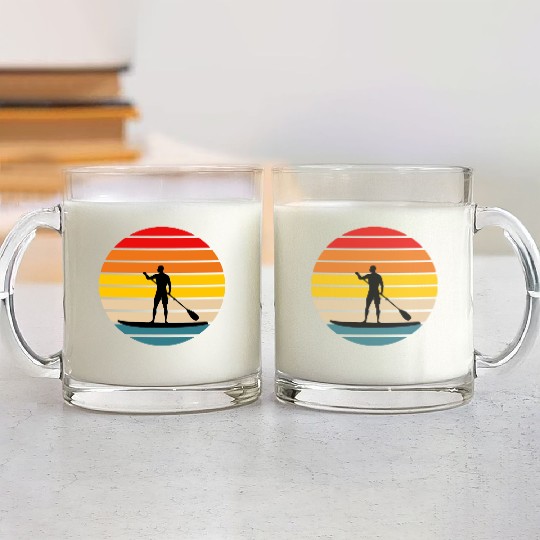 Standup Paddle 4 Glass Mugs