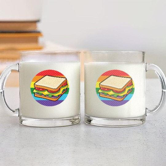 LGBTQ Sandwich Glass Mugs