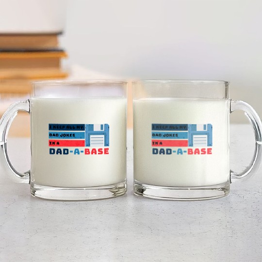Funny dad jokes from son or daughter fathers day Glass Mugs