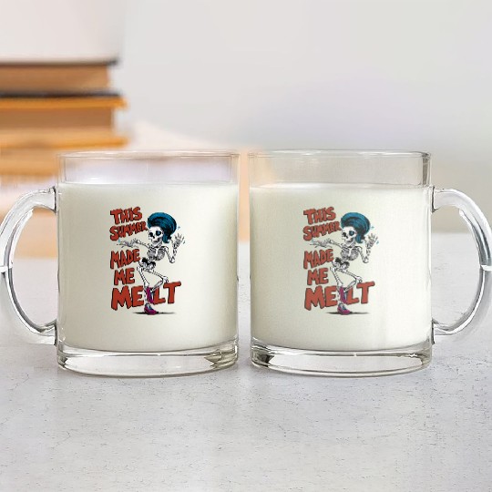 Summer Melt Skeleton Glass Mugs