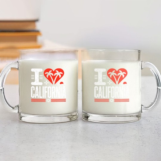 I love California | The Golden State Glass Mugs