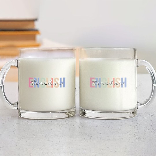 English Teacher Grammar School Glass Mugs