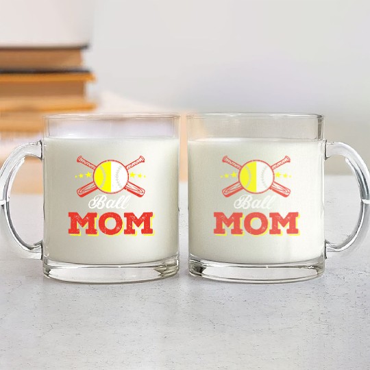 Softball Mom Funny Mommy Mother's Day Glass Mugs