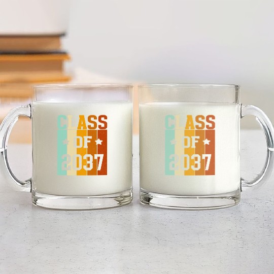 CLASS OF 2037 BACK TO SKHOOL. Glass Mugs