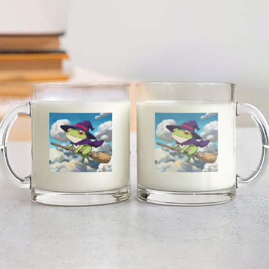 Yellow frog Glass Mugs