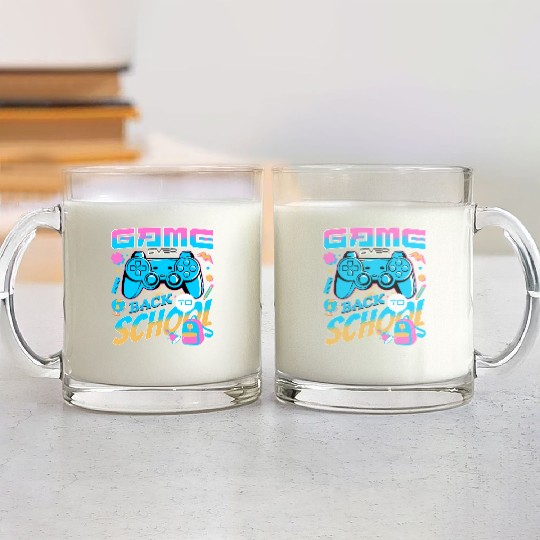 Game Over Back To School Happy First Day Of School Glass Mugs