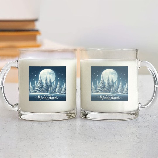 Winter Wonderland Glass Mugs