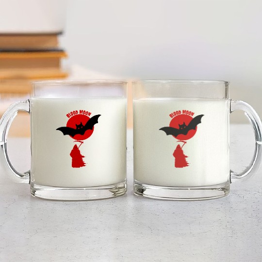 Blood Moon Majesty Glass Mugs