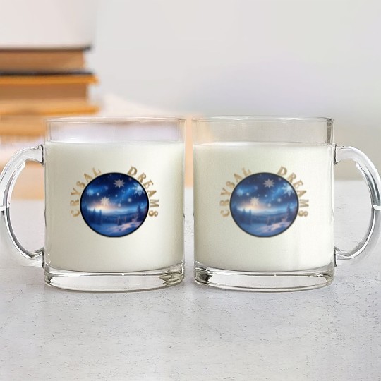 Crystal Dreams - A Winter Wonderland Glass Mugs