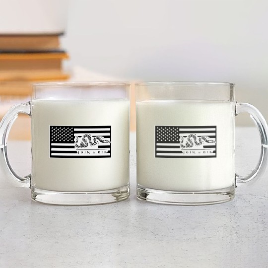 Join Or Die Flag 1776 LIKE US ON FACEBOOK # Glass Mugs