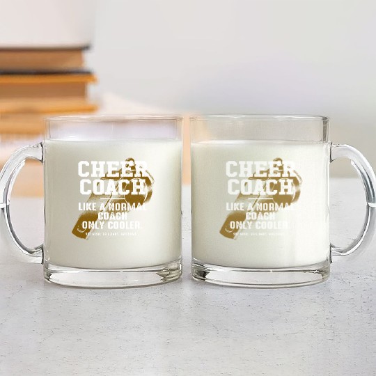 Cheer Coach Like a Normal Coach Cheerleading Funny Glass Mugs