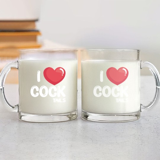 Funny I Love Cocktails 2 Glass Mugs