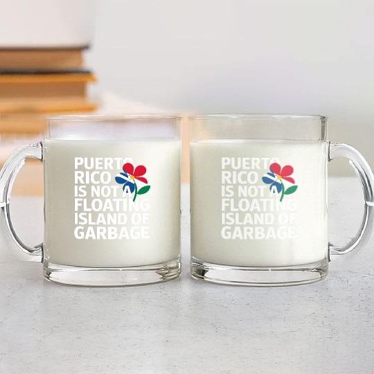 Puerto Rico Pride Bold Awareness Statement Glass Mugs