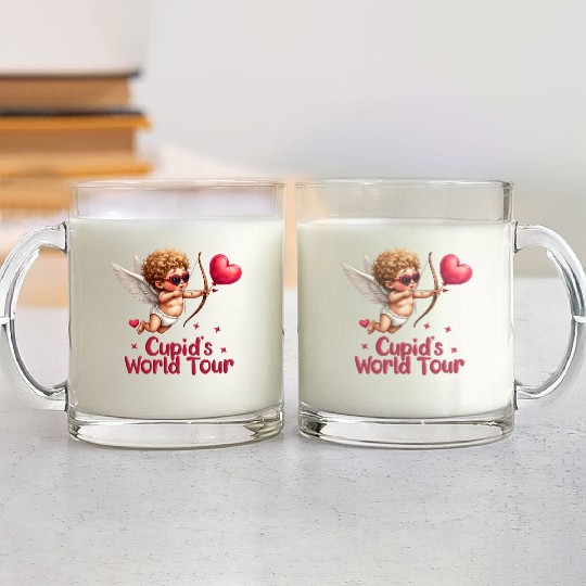 Cupid world tour Glass Mugs