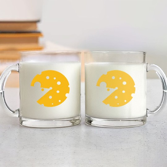 Cheese or a mouse in this fun optical illusion Glass Mugs