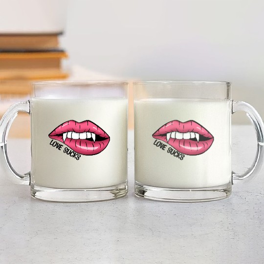 Valentines Day, Retro Valentine, Coquete Valentine Glass Mugs