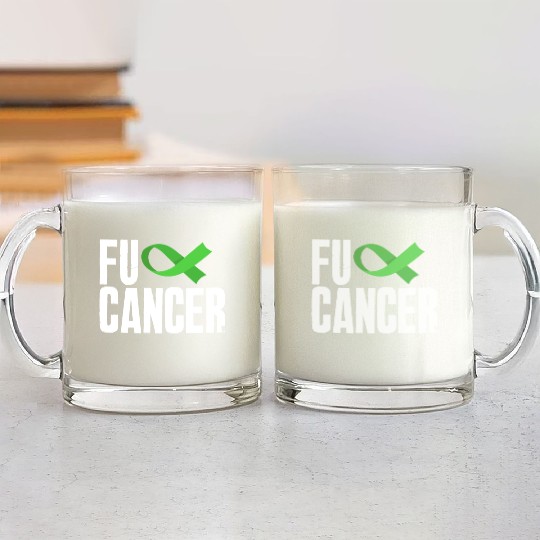 Non-Hodgkin Lymphoma Awareness Fuck Cancer Glass Mugs