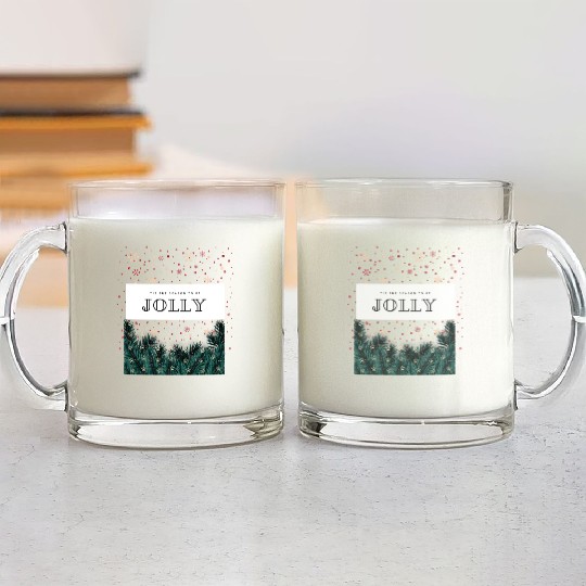 'Tis The Season To Be Jolly Glass Mugs