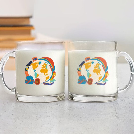 Wanderlust Vibes Glass Mugs