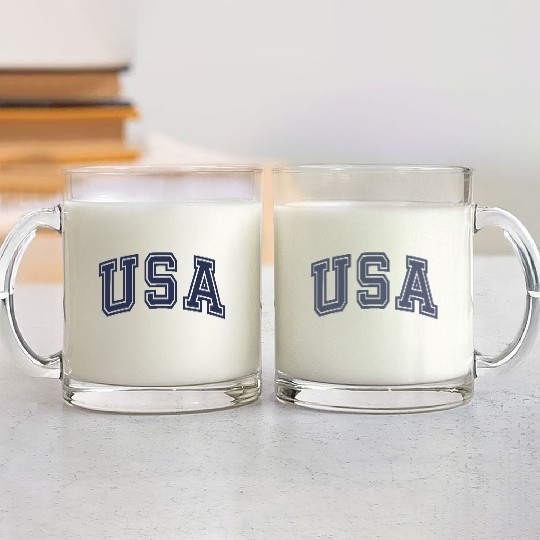 USA Patriotic National American Flag Women Men 4th Glass Mugs