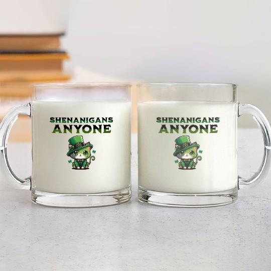 Shenanigans Anyone Glass Mugs