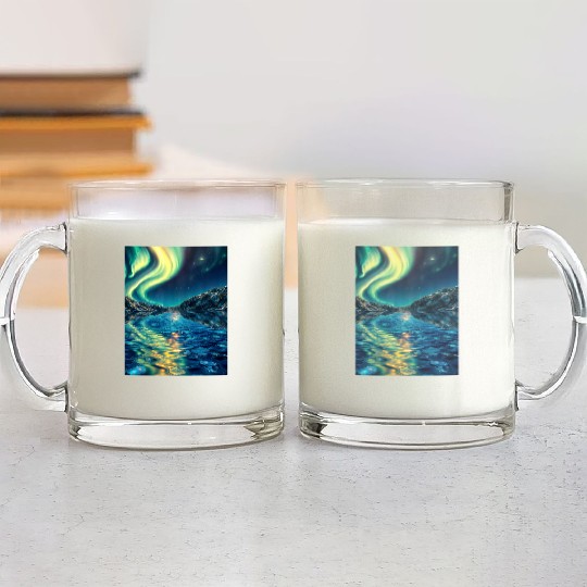 Crystal Lake of Aurora Glass Mugs