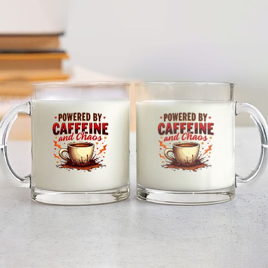Caffeine Chaos Glass Mugs