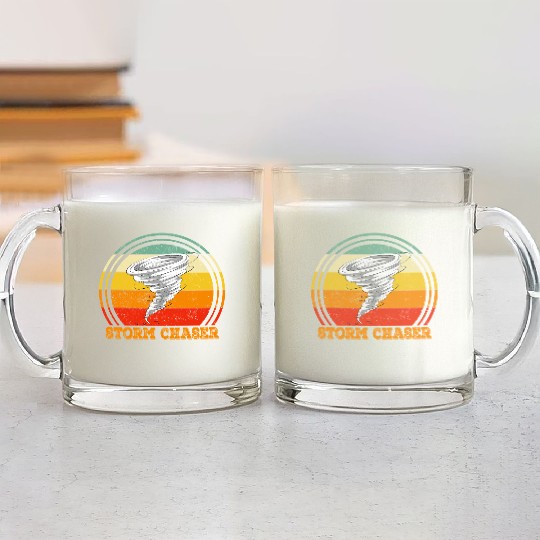 storm, chaser, weather, design, meteorologist, Glass Mugs