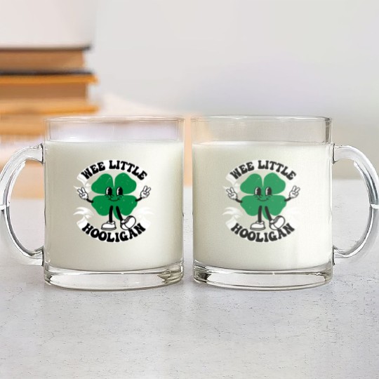 Wee Little Hooligan Cute St. Patrick's Day Irish Glass Mugs