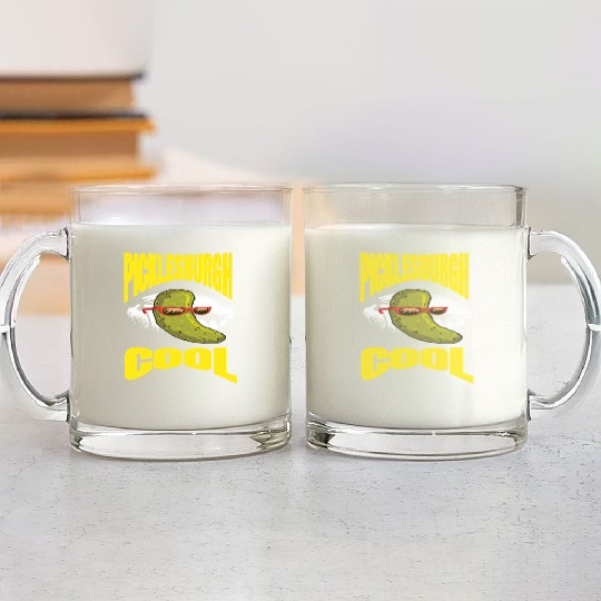Pittsburgh Humor Picklesburgh Cool Relaxing Pickle Glass Mugs