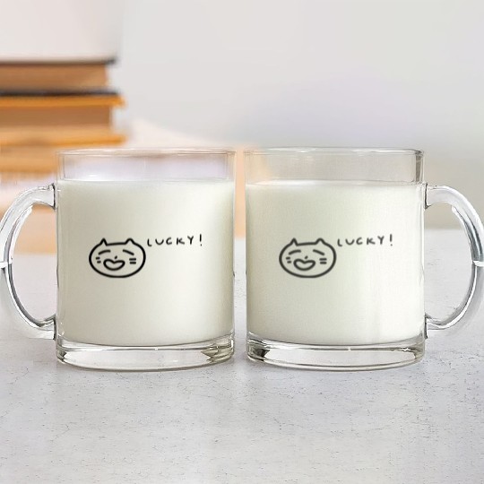 Lucky Cat Glass Mugs