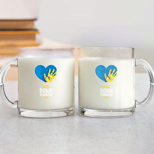 World Down Syndrome Awareness Men Women Kids Glass Mugs