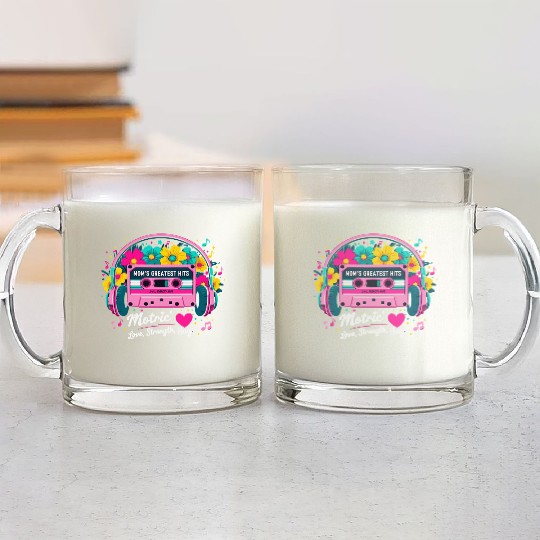 Retro Mom Mixtape Glass Mugs - Mother’s Day Nostalgia