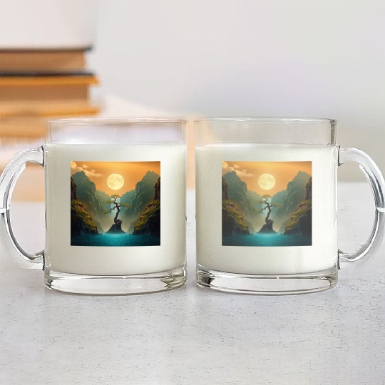 Harmonious Night 13 Glass Mugs