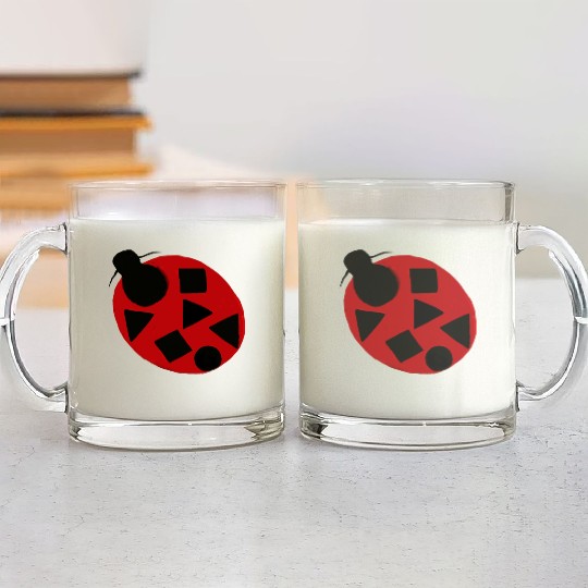 Ladybug insect Excepcionalis Glass Mugs