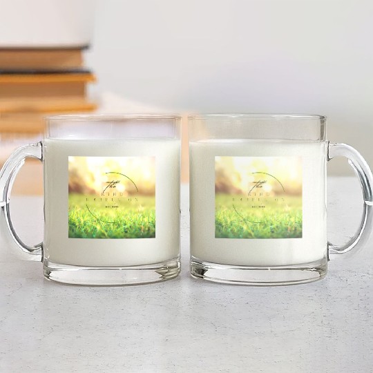 The Kind Rebellion – Grass & Sun Logo (2025) Glass Mugs