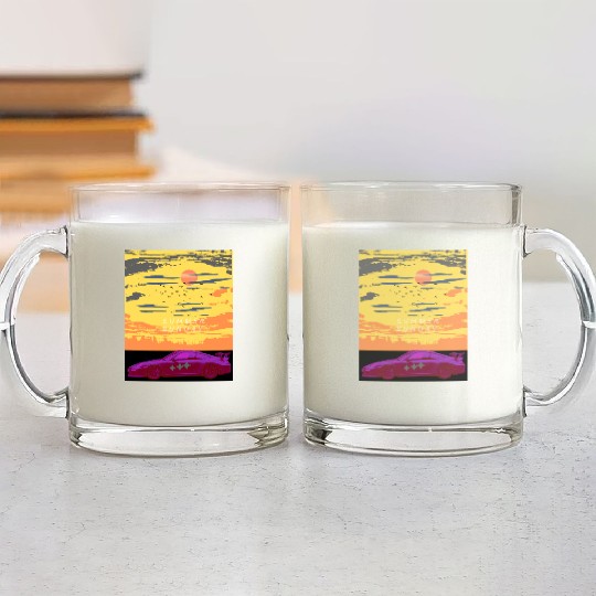 Summer Sunday Glass Mugs
