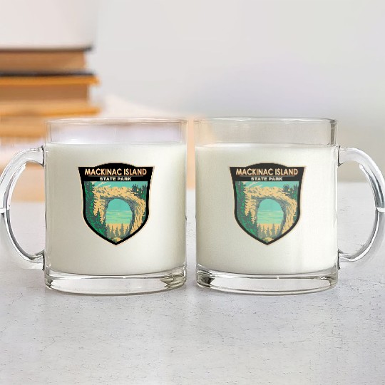 Mackinac Island Glass Mugs