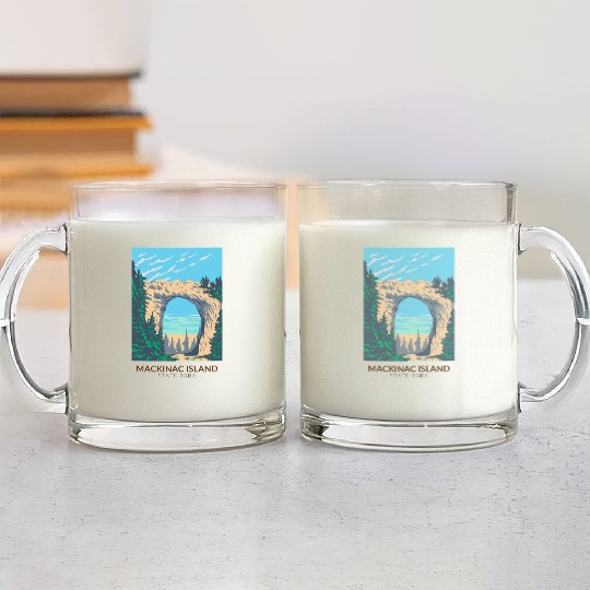 Mackinac Island Glass Mugs