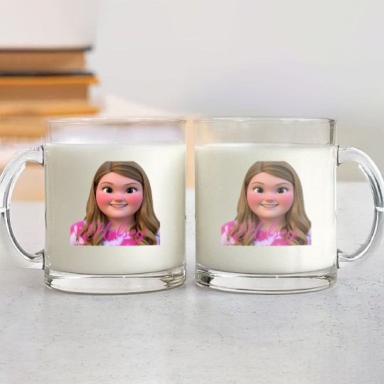 Cartoon Cub Kelsey Glass Mugs