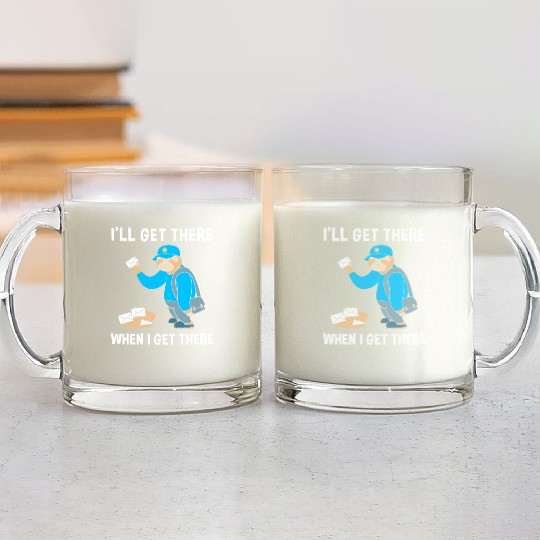 Postal Worker Delivery Mailman Glass Mugs