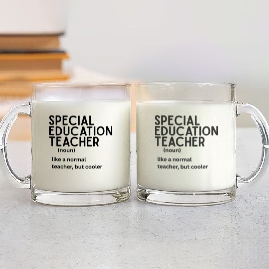 special education teacher Definition Glass Mugs