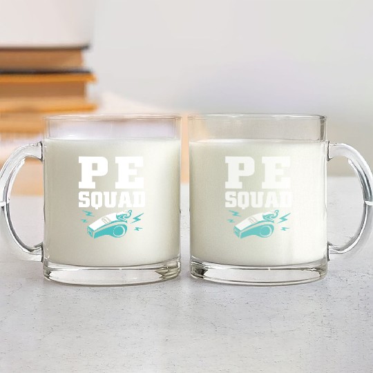 Physical Education Teacher PE Coach Glass Mugs