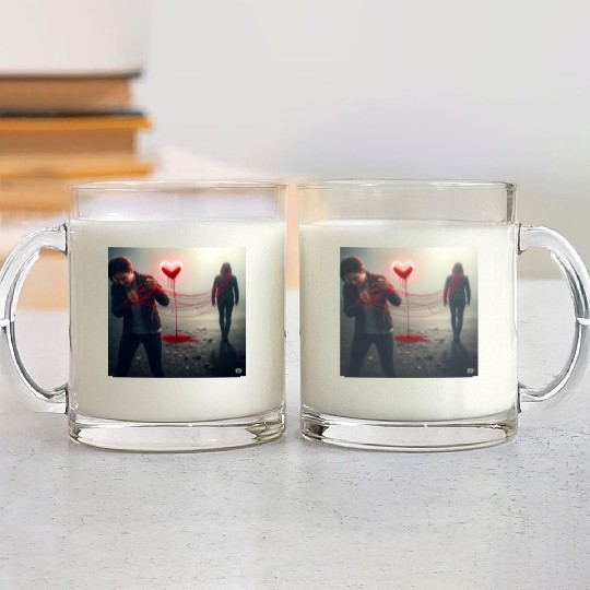 The Bleeding Heart Glass Mugs