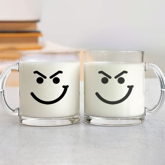Smiley Face Glass Mugs