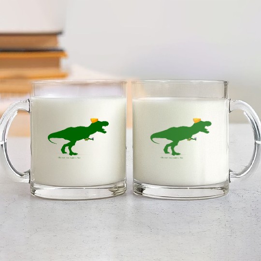 Cheesehead Cheeseheadasaurus Packers Dinosaur Glass Mugs