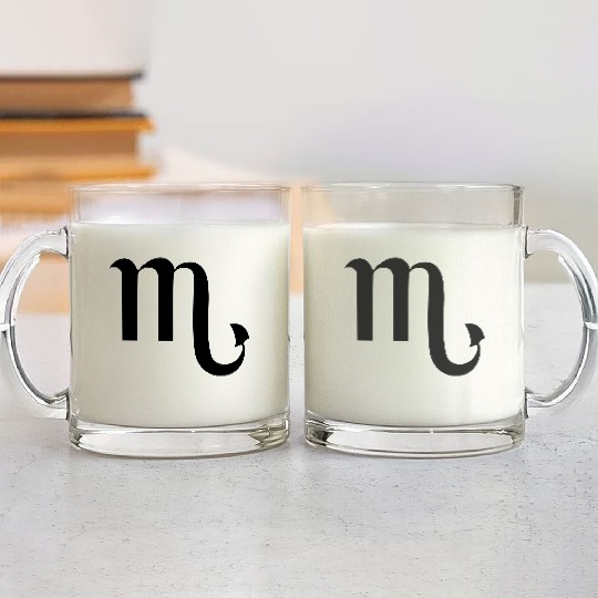 ★♥Best Star Sign Scorpio Symbol-Love Scorpio♥★ Glass Mugs