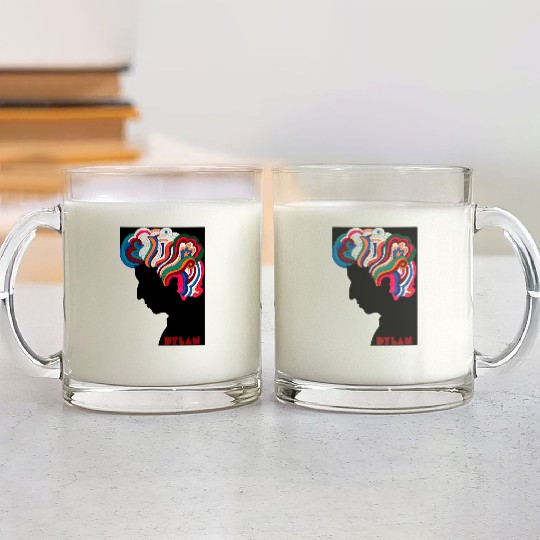 Bob Dylan icon Glass Mugs