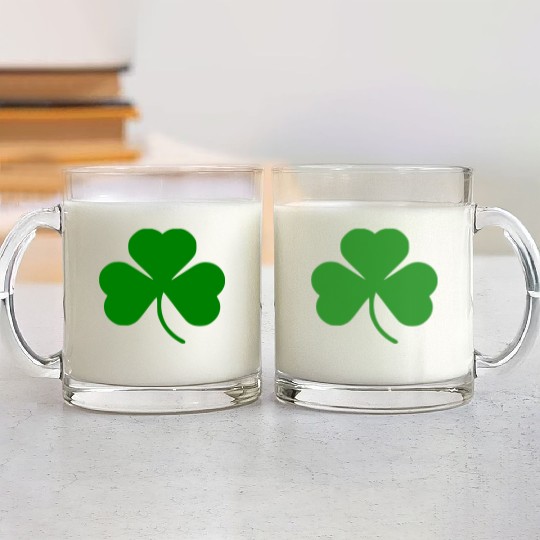 Shamrock - St. Patrick's Day Glass Mugs