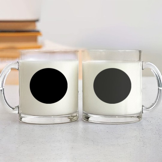 point-Circle Glass Mugs